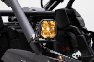 Can-Am Maverick X3 Ditch Light Kit - A-Pillar - Diode Dynamics - Stage Series SS3/SS5 Combo - Sport White - `17-`25